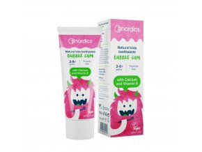 Detská prírodná Zubná pasta Bubble Gum NORDICS 50 ml