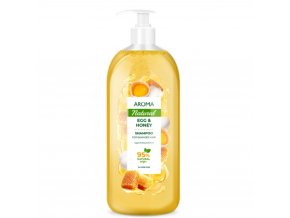 Šampón na poškodené vlasy Med a vajce Aroma s pumpičkou 900 ml