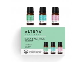 Set esenciálnych olejov "nočný relax" Alteya Organics (3 x 5 ml)