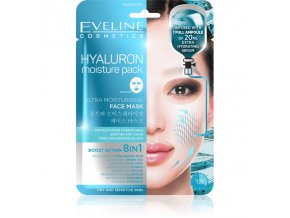 Hyalurónová ultra hydratačná látková maska na tvár 8v1