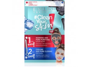 Clean Your Skin - Hrejivý čistiací peeling a chladiaca maska