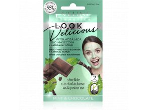 Look Delicious vyhladzujúca BIO maska s prírodným pílingom - Mäta & Čokoláda