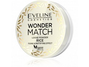 Wonder Match -  fixačný a zmatňujúci sypký púder s ryžovým práškom