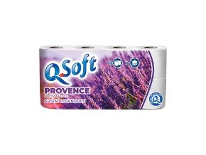 Q Soft toaletný papier s vôňou levandule 3-vrstvový 8 ks