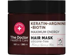 The Doctor vlasová maska Keratin, Arginine, Biotin Maximum Energy 295 ml