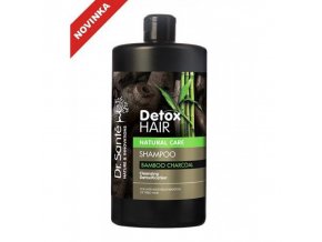 Dr. Santé Detox Hair šampón na vlasy 1l - s aktívným uhlím z bambusu