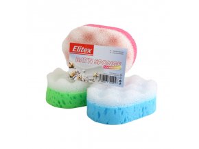 Kúpeľová hubka masážna ELITEX  1 ks