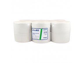 Toaletný papier JUMBO Ø​ 18cm 135m 2vr.75% belosť recykel 12ks