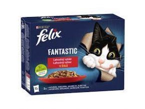 Felix Fantastic Lahodný výber s kuraťom, s hovädzím, s králikom, s jahňacím 12 x 85 g