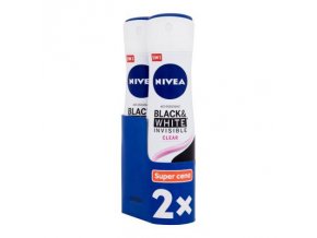 nivea black white invisible clear 48h antiperspirant pre zeny set 495734