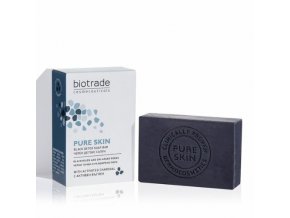 Detoxikačné mydlo s aktívnym uhlím Pure skin Biotrade 100g