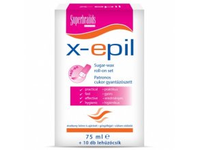 Alveola X-Epil Roll-on Sada s cukrovým voskom 75ml + depilačné papieriky 10ks