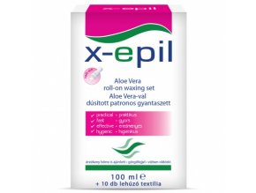 Alveola X-Epil Roll-on depilačná sada s Aloe Vera 100ml + depilačné papieriky 10ks