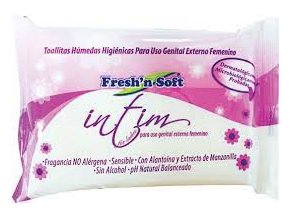 Fresh'n soft vlhké utierky na intímnu hygienu, vegán 20 ks