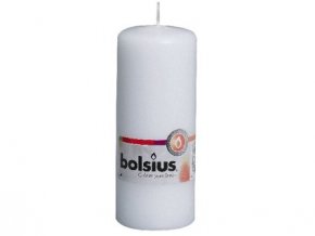 Bolsius sviečka valec rustik biela 130/68 mm