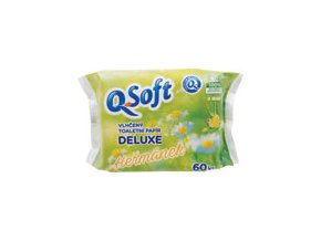 Q Soft vlhčený toaletný papier s vôňou harmančeka 60 ks