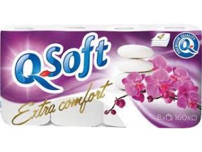 Q Soft toaletný papier Extra comfort 4 vrstvový 8 ks