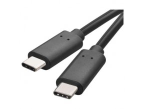 Nabíjací a dátový kábel USB-C 3.1 / USB-C 3.1, 1 m, čierny