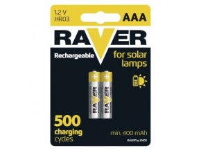 Nabíjacia batéria RAVER SOLAR 400 mAh HR03 (AAA)