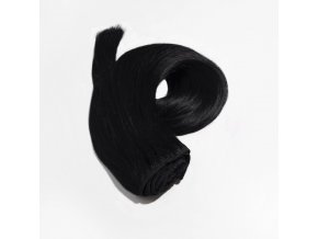 Clip-in vlasy seamless 55cm, 135g, #01