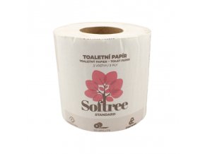 Toaletný papier Softree, recykel, 2vrst., 250 útržkov 1ks