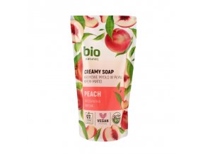 BIO naturell krémové mydlo PEACH - náhradná náplň 460ml