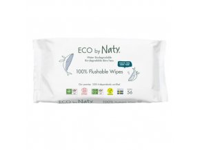 Vlhčené obrúsky ECO by Naty bez vône - pre citlivú pokožku 56ks