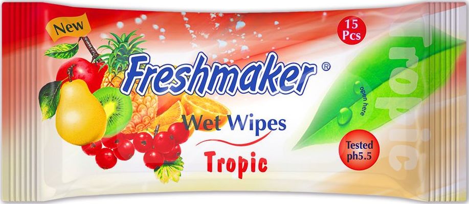 Freshmaker vlhčené obrúsky 15ks Fruit