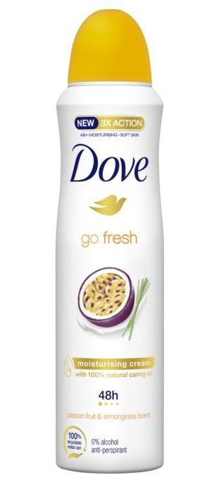 Dove Go Fresh Passion Fruit&amp;Lemongrass dámsky deospray 150ml