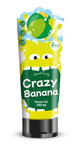 KIDS Sweet Candy Crazy Banana detský sprch.gél a šampón v jednom 250ml