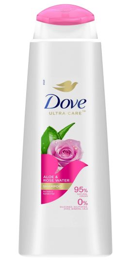 Dove Aloe&amp;Rose Water dámsky šampón na vlasy 400ml