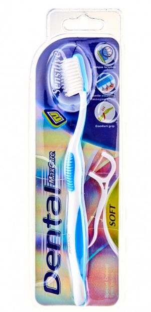Dental Max Care Sensitive Soft zubná kefka 1ks + medzizubná niť