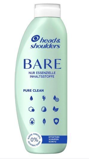 Head&amp;Shoulders Bare Pure Clean šampón na vlasy 400ml