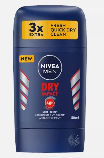 Nivea Dry Impact pánsky tuhý stick 50ml