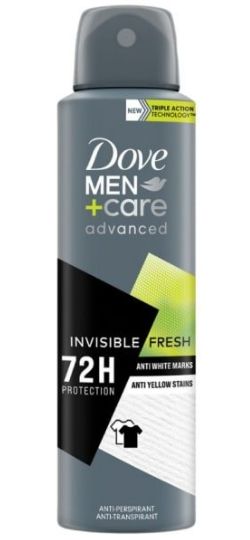 Dove Invisible Fresh pánsky deospray 150ml