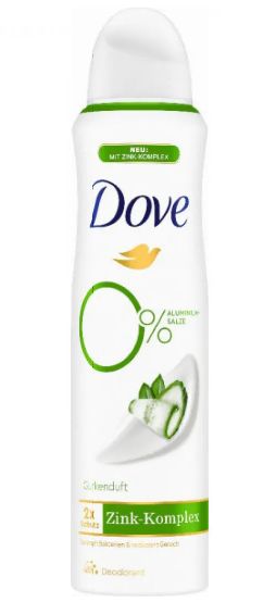 Dove 0% Aluminium Cucumber deospray 150ml