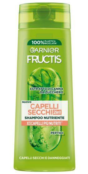 Garnier Fructis Capelli Secchi 2in1 šampón na vlasy 250ml