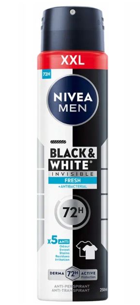 Nivea Men B&amp;W Fresh pánsky deospray 250ml