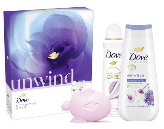 Dove Anti-stress dámsky darčekový set 3ks