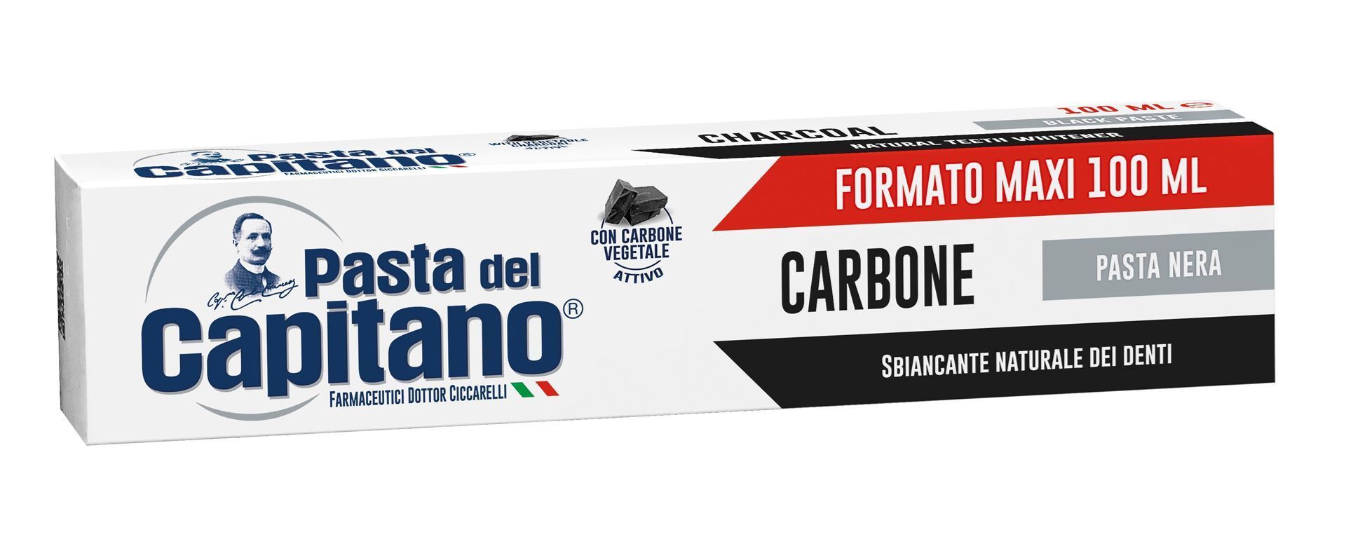 Pasta del Capitano Carbone Nera zubná pasta 100ML