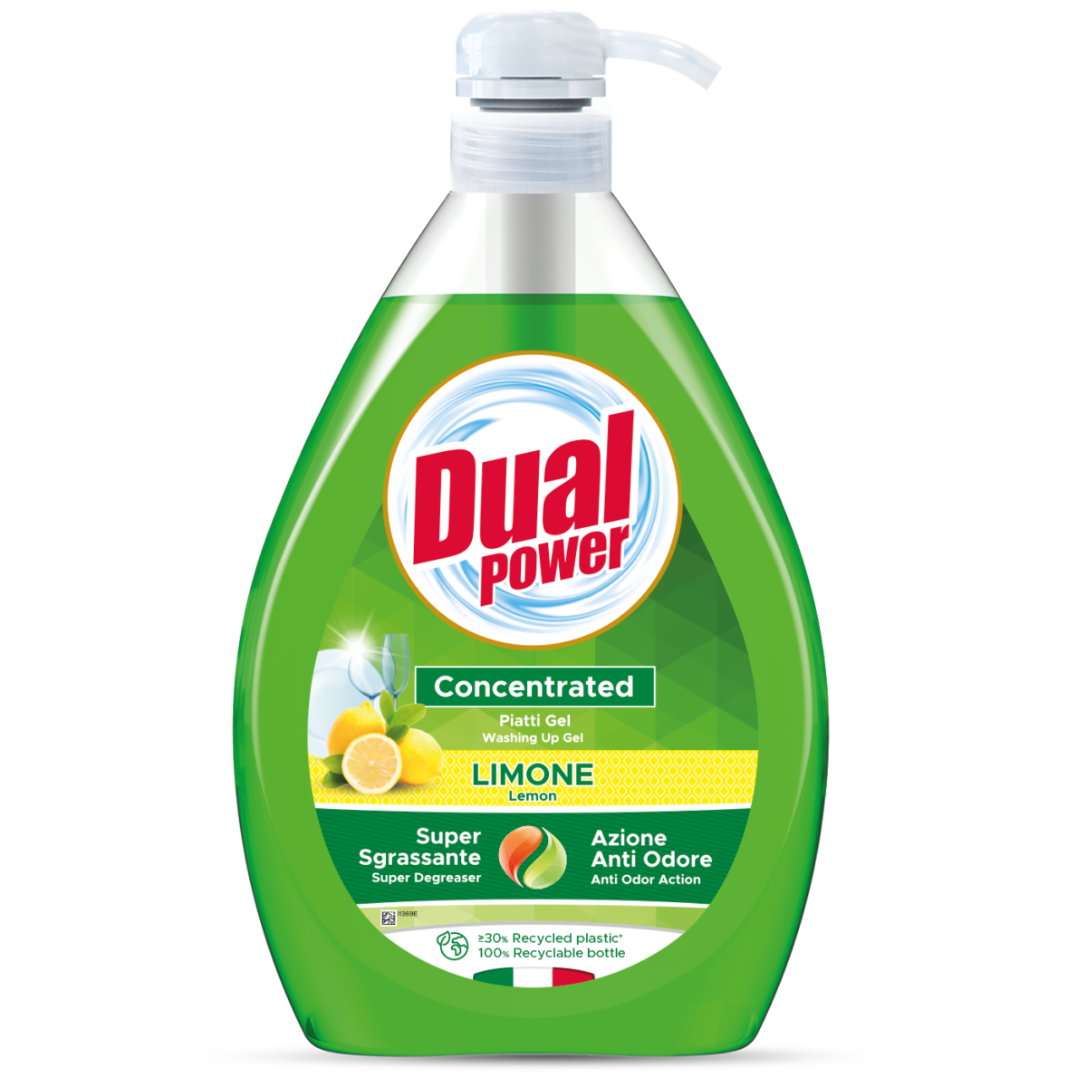 Prostriedok na riad DUAL POWER Limone - 1L/250 dávok