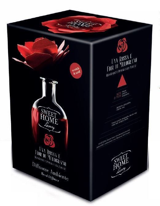 SWEET HOME Luxusný Difúzer s vôňou Ruža a Granatové Jablko 250ml