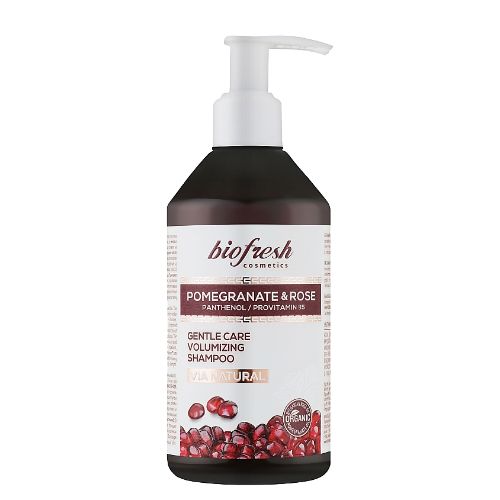 Jemný šampón na objem vlasov s panthenolom a B5 Pomegranate & Rose 250ml
