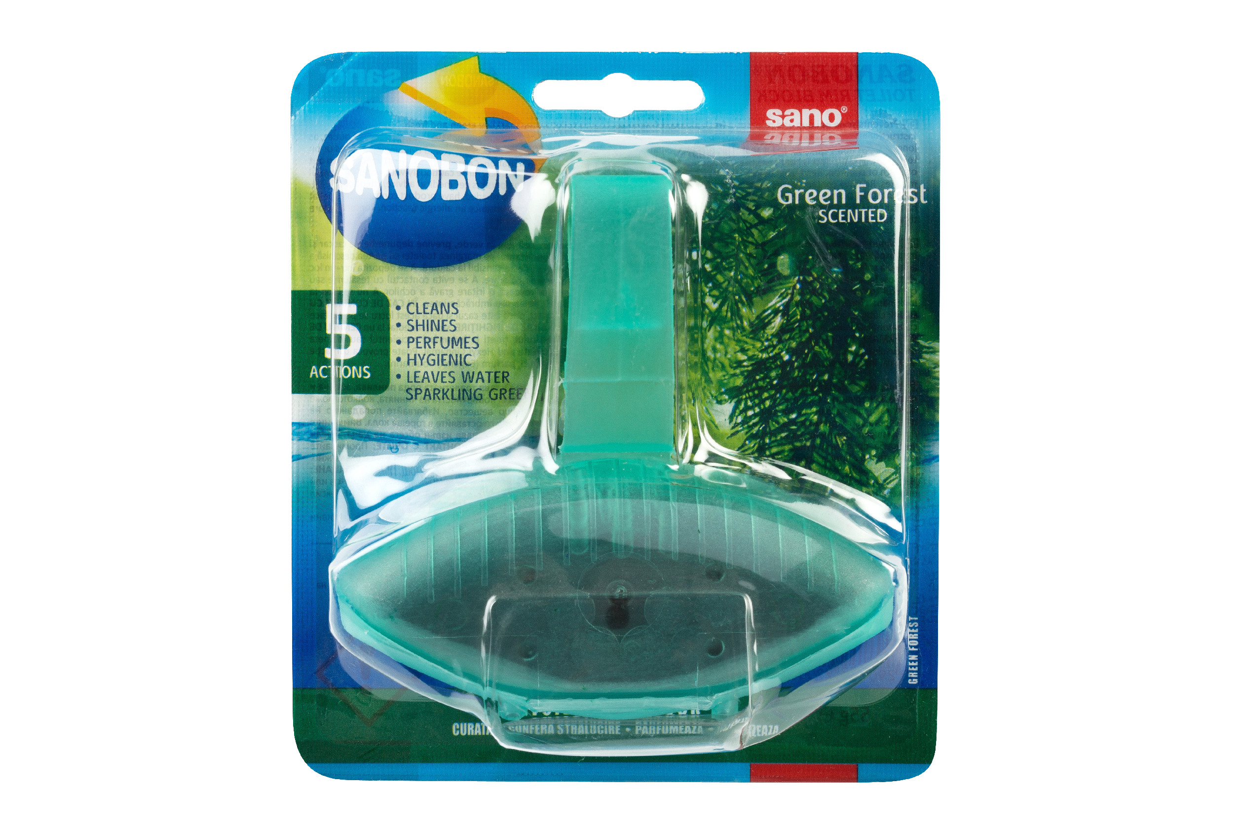 WC záveska SANO 5v1 800 spláchnutí GREEN FOREST
