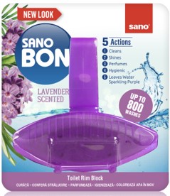 WC záveska SANO 5v1 800 spláchnutí LAVENDER