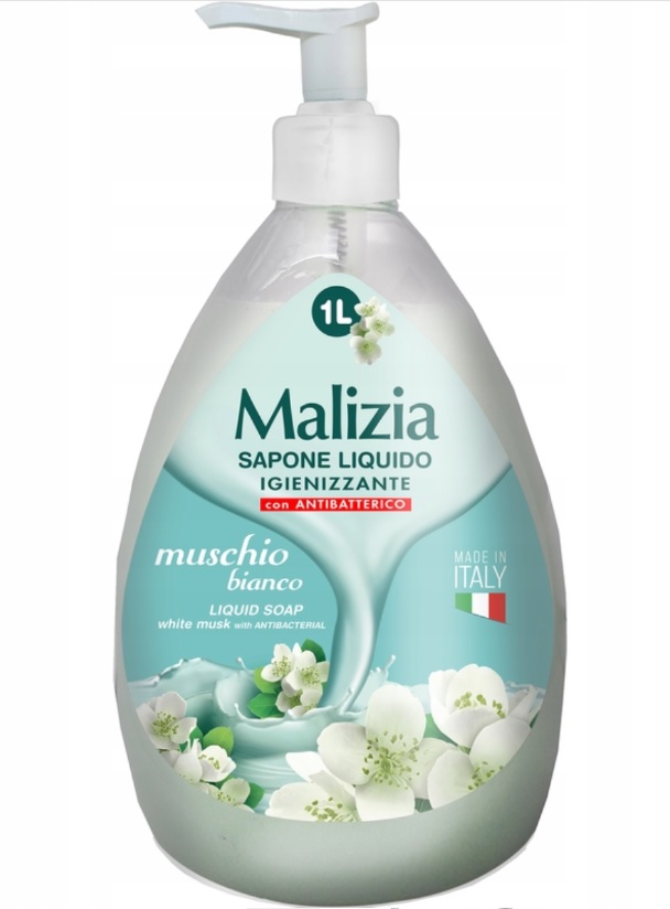 Malizia Tekuté mydlo MUSCHIO BIANCO 1000 ml
