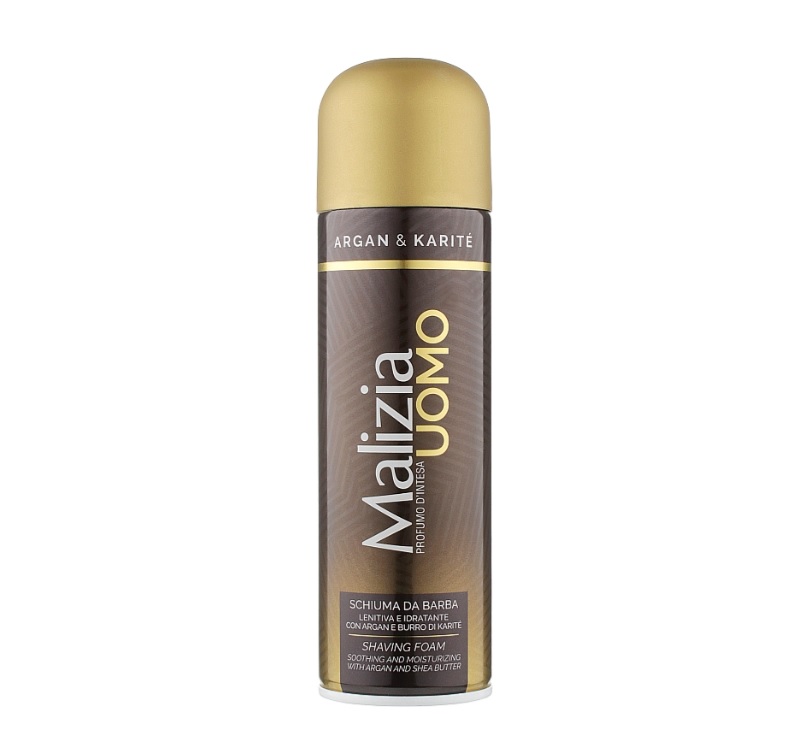 Pena na holenie MALIZIA UOMO ARGAN KARITE 300 ml