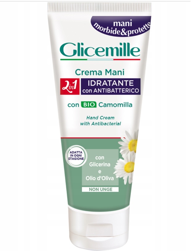 GLICEMILLE Antibakteriálny krém na ruky s harmančekom 100ml