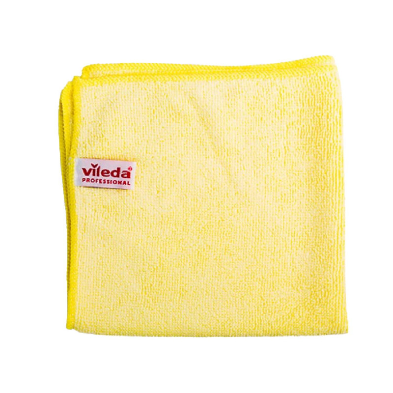 Vileda MicroTuff Base tkaná utierka z mikrovláknová žltá 36 x 36 cm – 5ks