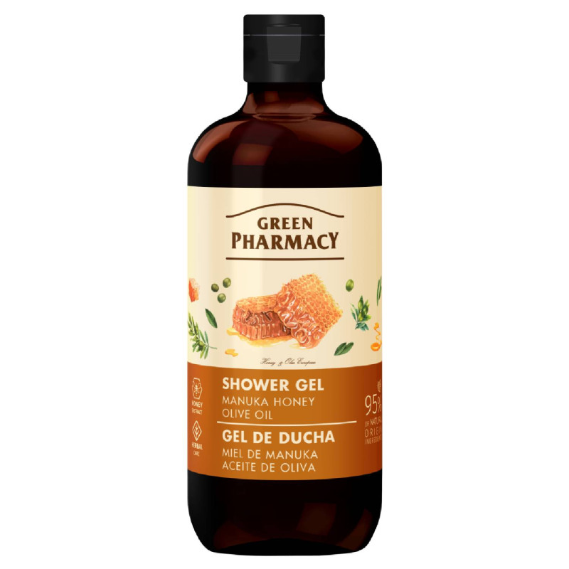 Green Pharmacy sprchový gél z manuka medu a olivového oleja 500ml
